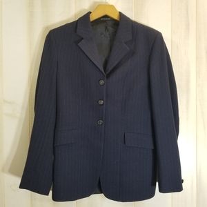 Pytchley Equestrian Riding Navy Pinstripe Blazer